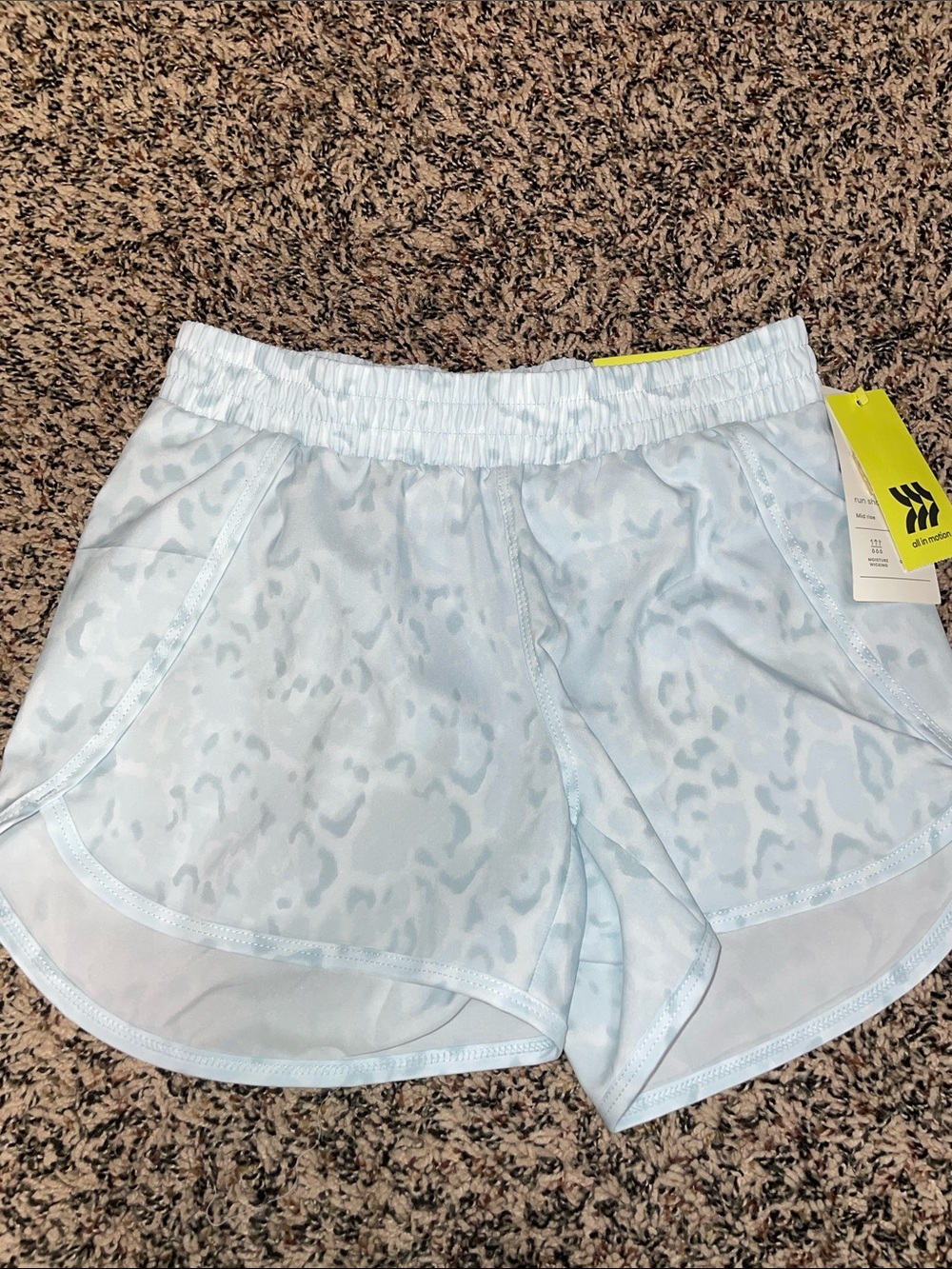 All In Motion Girls Running Active Shorts Light Blue Sz M (8) | NWT
